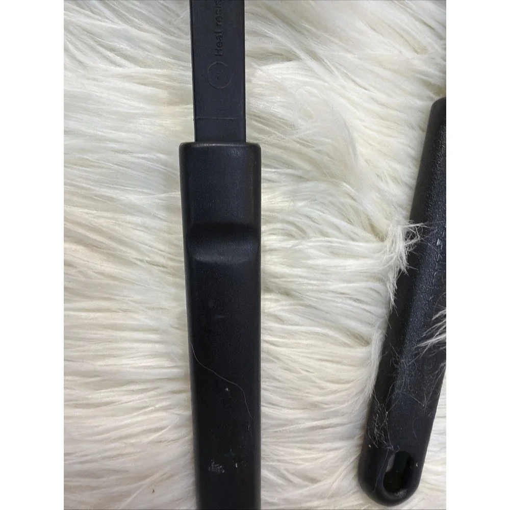 Calphalon Nylon Kitchen Utensil Set  Spoon Spatula Black Gray Lot 3 Heavy Duty 8